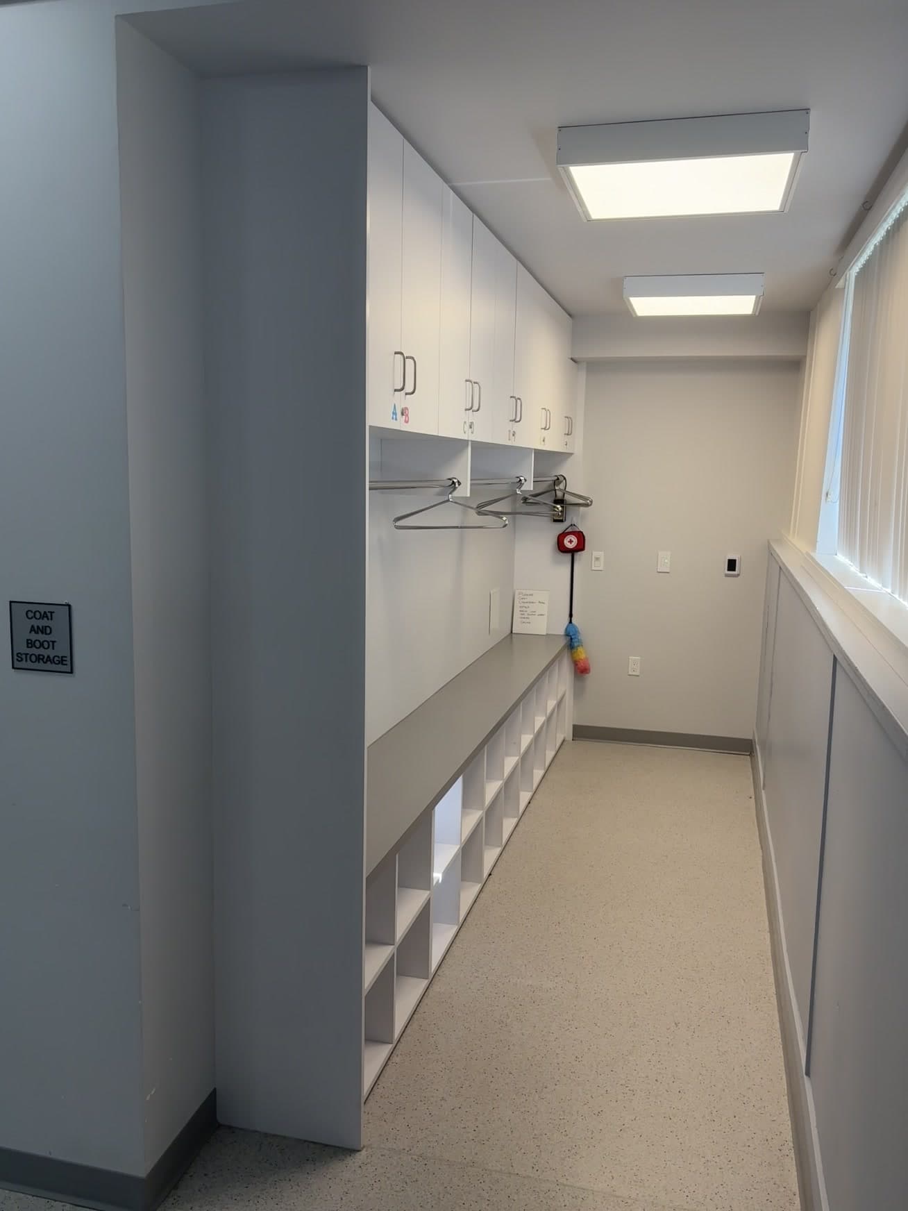 Coat room facilities